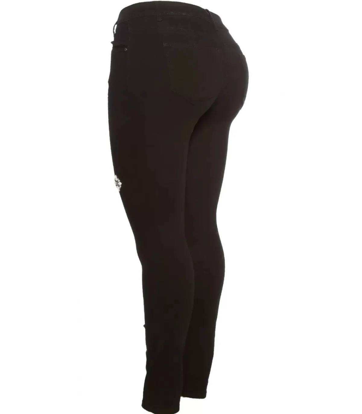 Koucla Curvy Girls Size mustat koristellut farkut