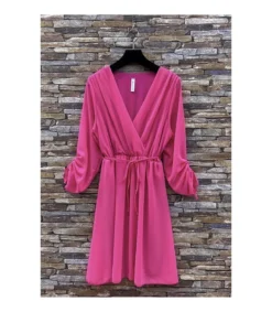 Hersecret Elle Style Diane pinkki mekko vyöllä