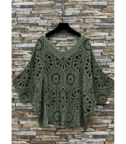 Elle Style Hena khaki virkattu paita