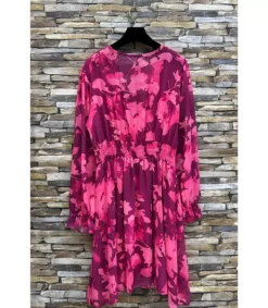 Elle Style Juliette mauve kukkakuvioinen mekko helminapeilla