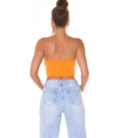Koucla oranssi lyhyt multiway toppi