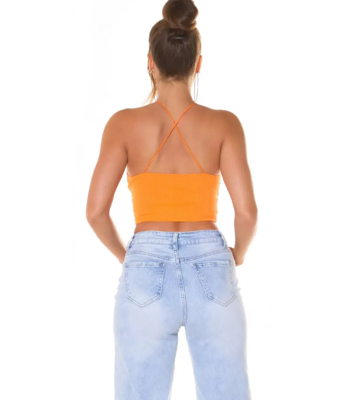 Koucla oranssi lyhyt multiway toppi