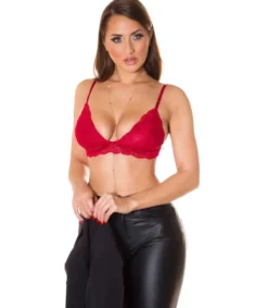 Koucla viininpunainen pitsinen bralette