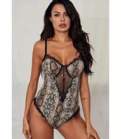 LC Käärmekuvioinen pitikoriteinen body