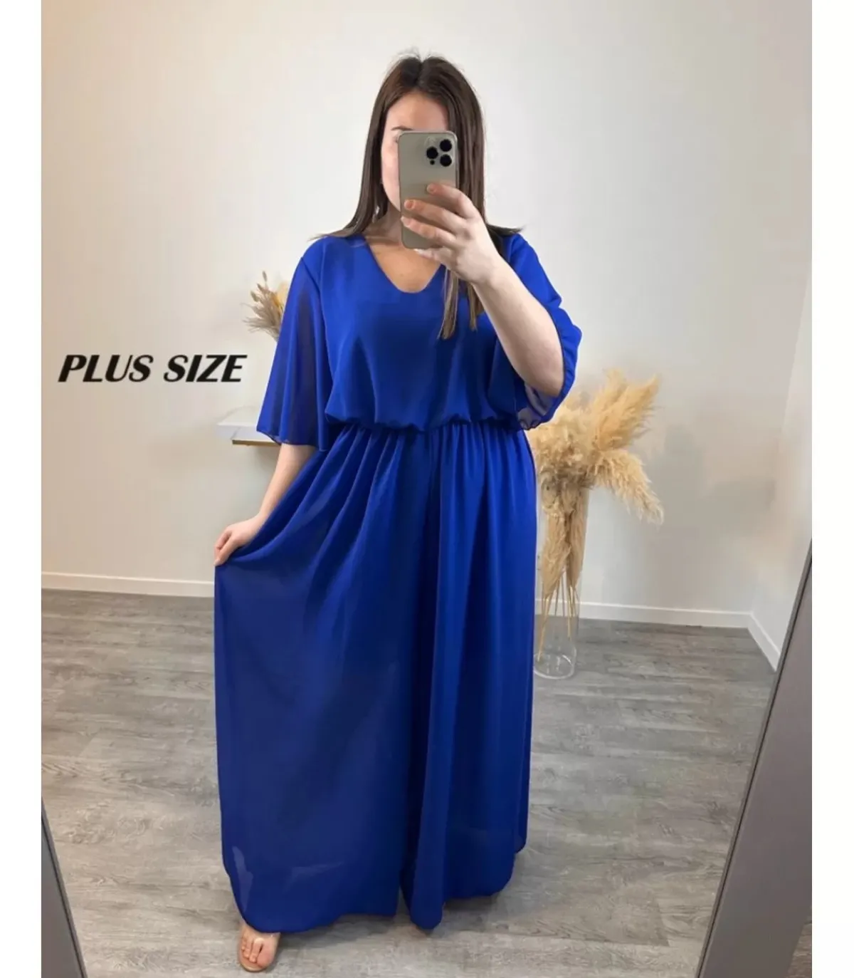 Hersecret Mily sininen lyhythihainen jumpsuit