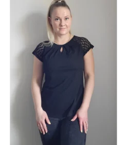 Hersecret uta lyhythihainen keyhole t-paita pitihihoilla
