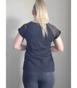 Hersecret uta lyhythihainen keyhole t-paita pitihihoilla