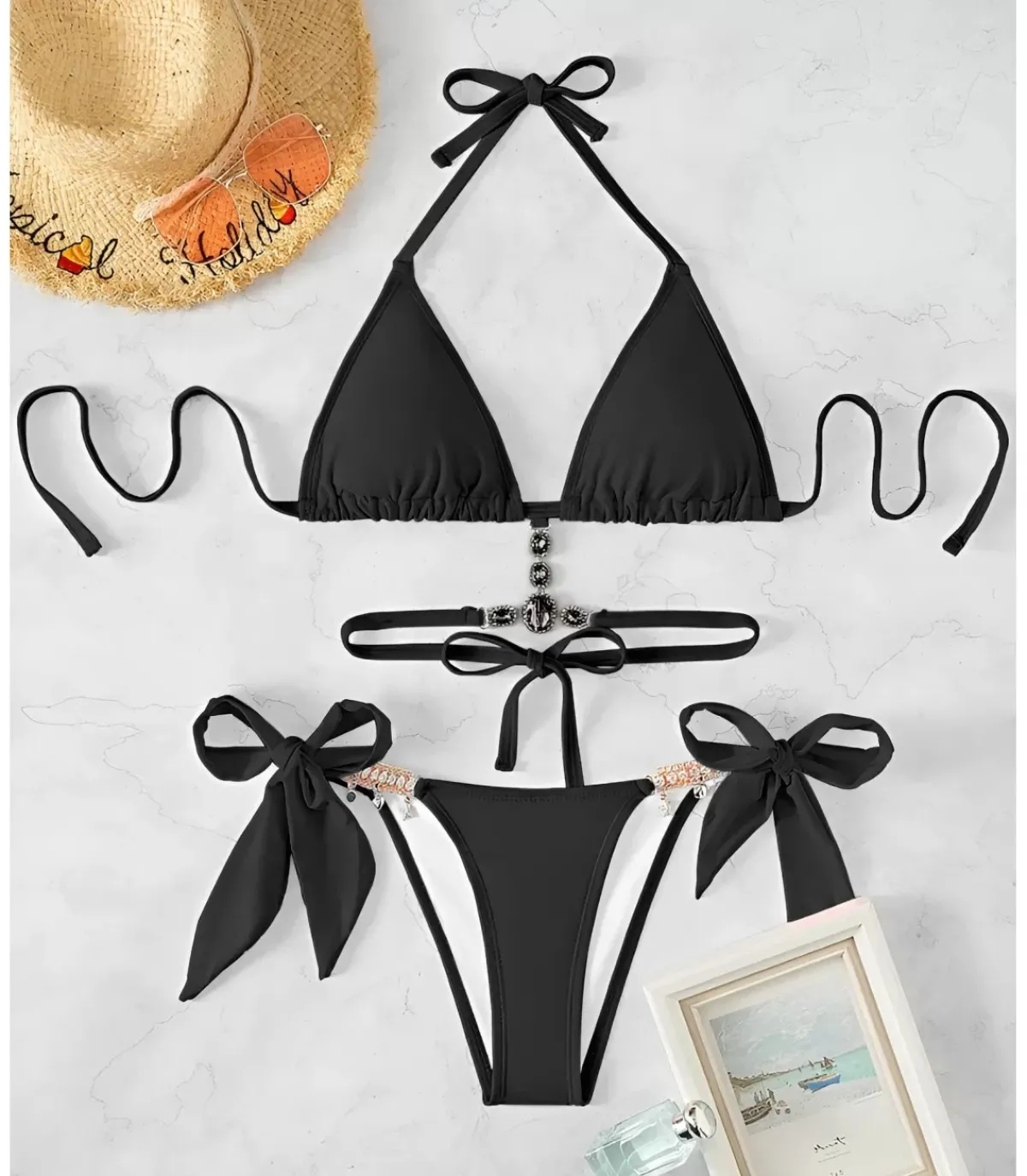 Hersecret Mustat bling narubikinit