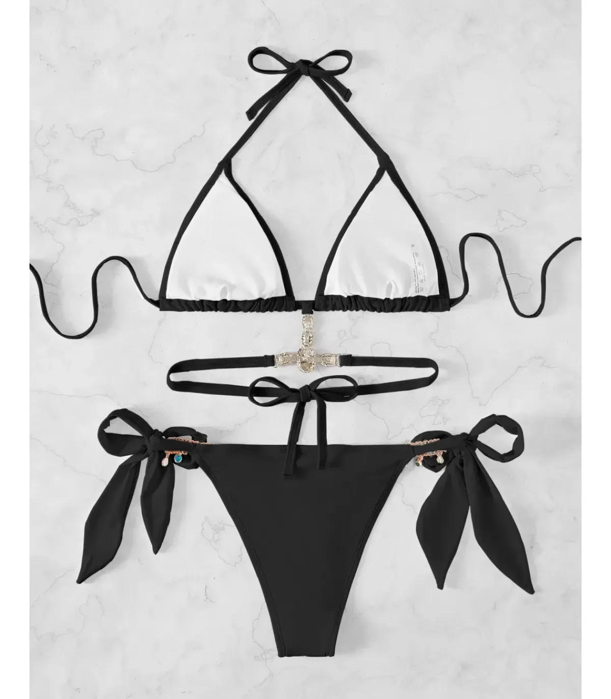 Hersecret Mustat bling narubikinit