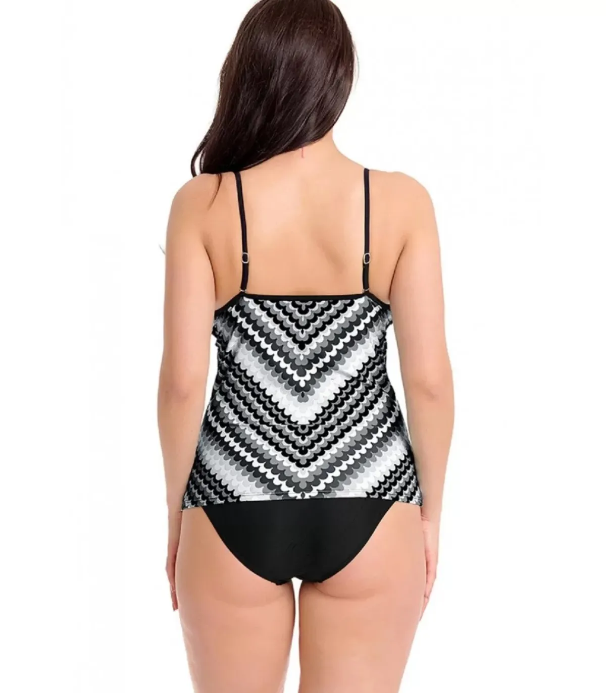 LC Mutavalkoinen printtikuvioinen v-tankini