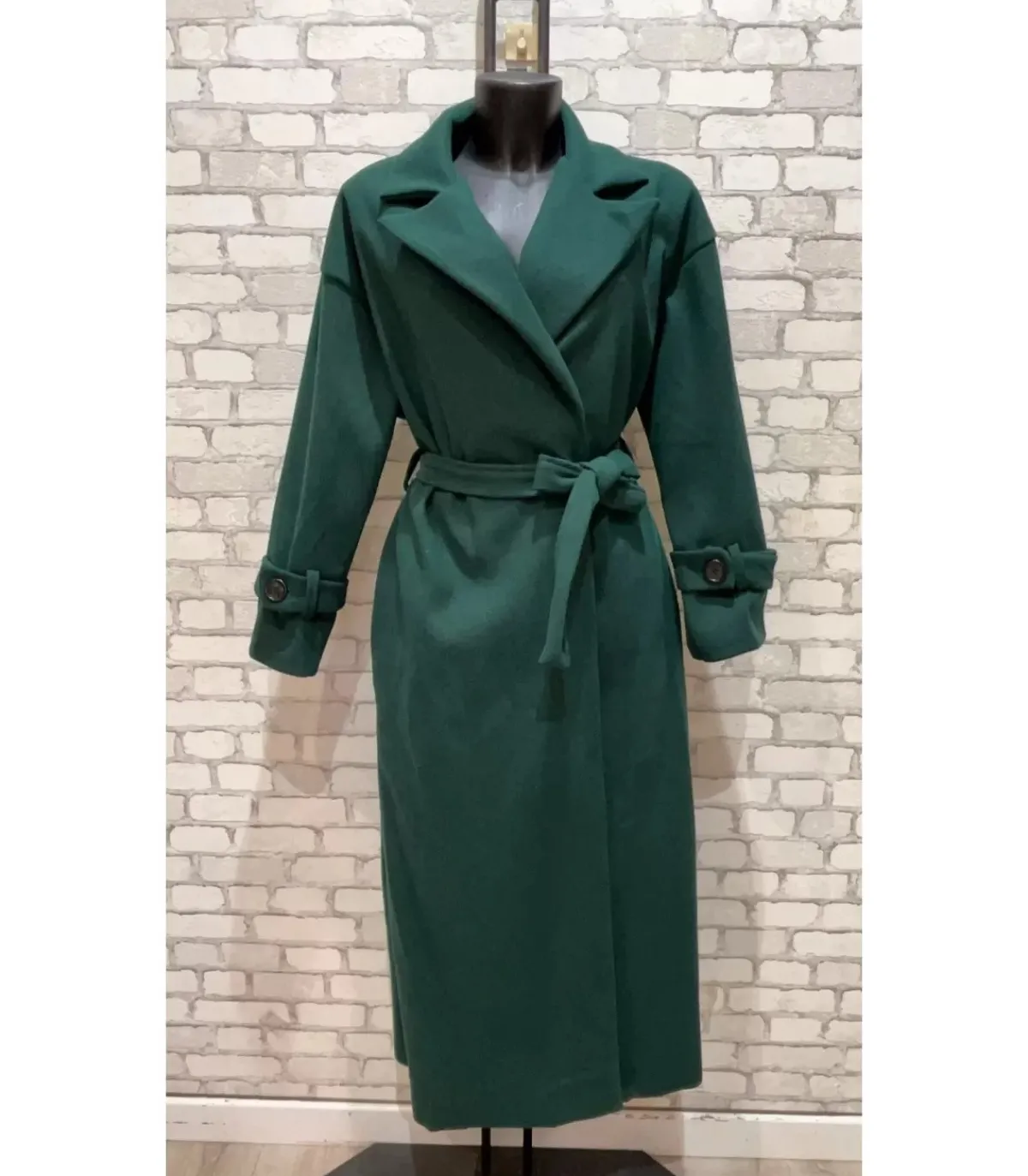Hersecret My Style vihreä trenssitakki vyöllä