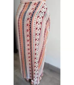 LC Printtikuvioinen wrap-maksirantahame