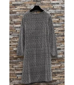 Elle Style Shibelle hopeinen strassikoristeinen wrap-look v-mekko