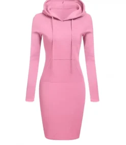 Hersecret Vaaeanpunainen basic hupparimekko