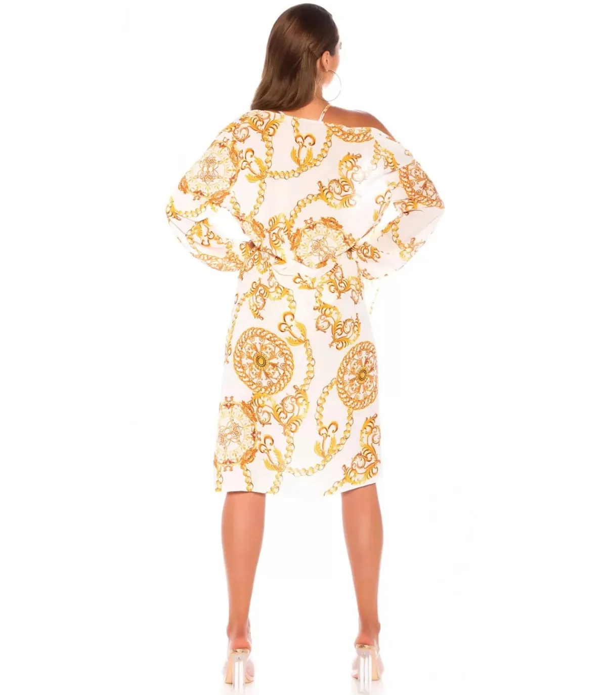 Koucla Valkoinen printtikuvioinen kimono