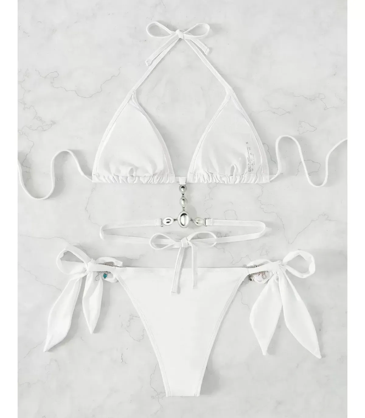 Hersecret Valkoiset bling narubikinit