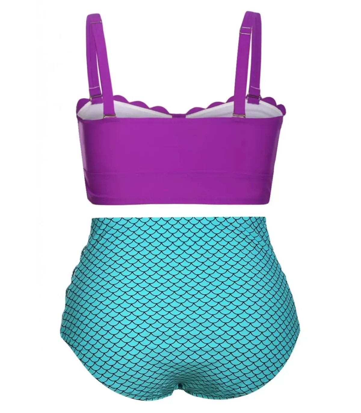 LC Vioettisiniset korkeavyötäröiset aatoievat erenneitobikinit