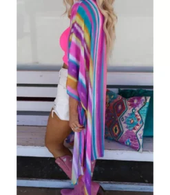 LC Värikäs sateenkaari kimono