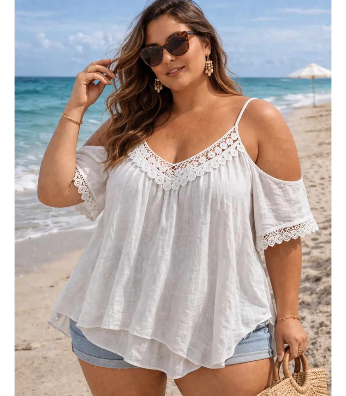Hersecret Word Fashion koristekirjaitu vakoinen yhythihainen paita (pus size)